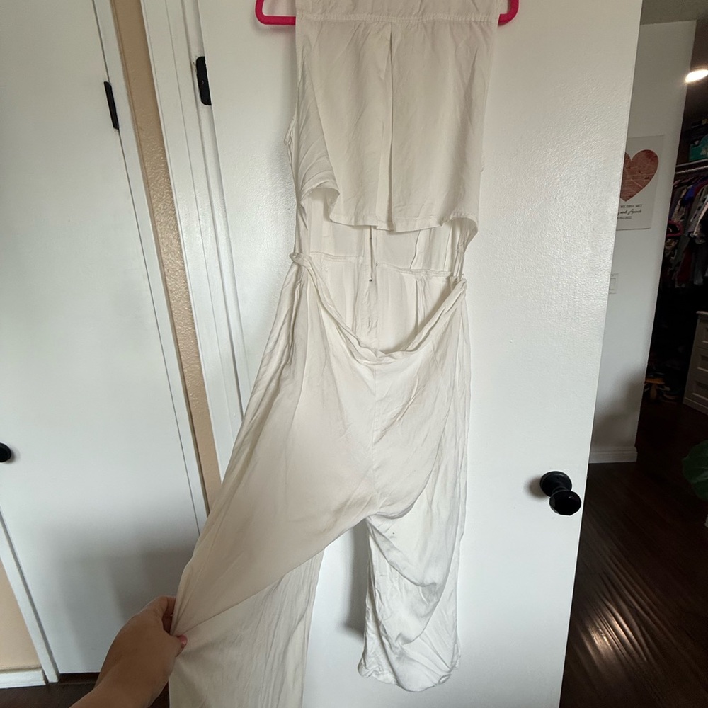 REISS PERLA Elegant White Sleeveless Jumpsuit SIZE 14 pre-loved - Picture 7 of 8